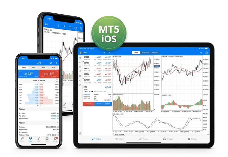 MetaTrader 5 iOS 苹果版界面