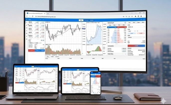 MetaTrader 5 网页版交易界面